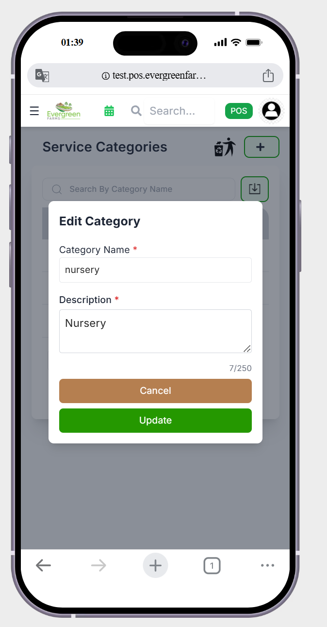 in edit page description